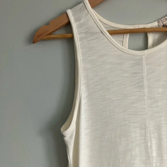 J CREW Off White Tunic Tank Blouse Size S - Picture 2 of 11